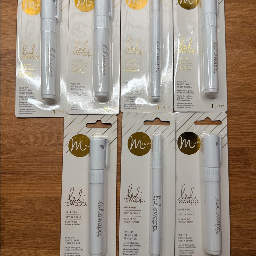 Heidi Swapp Glue Pen Lot | Fine Tip & Wide Tip | Minc Craft Adhesive